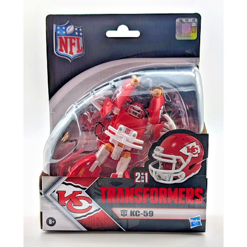 Transformers NFL Kansas City Chiefs KC-59 5.5-Inch NFL Football Action Figure